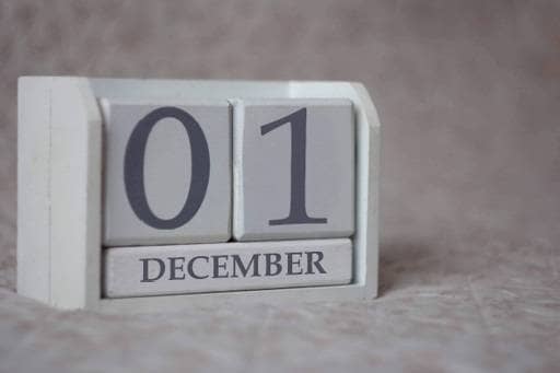 Calendar First December